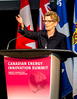 Ontario Premier Kathleen Wynne at Canadian Energy Innovation Summit at MaRS