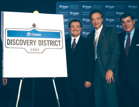 Jim Flaherty at MaRS 2002