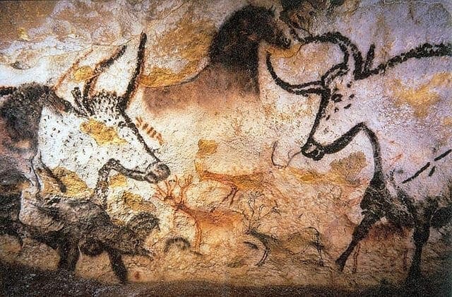 Lascaux cave paintings from Dordogne, France