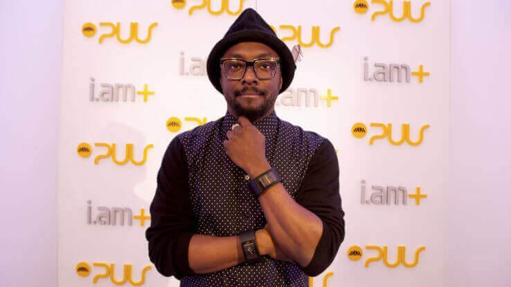 Musician and entrepreneur Will.i.am wearing the Puls device