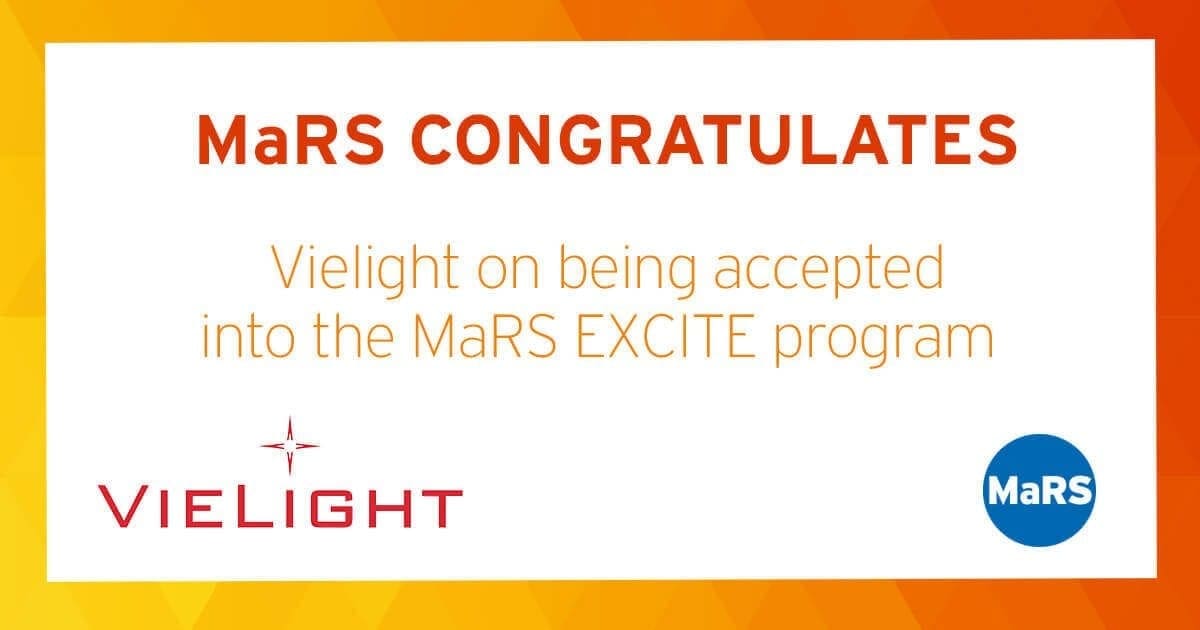 MaRS congratulates Vielight on being accepted into the MaRS EXCITE program